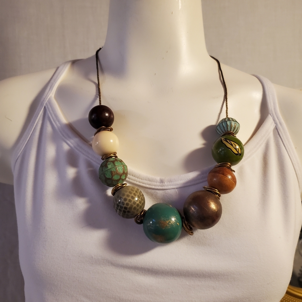 Wooden‎ Bead Necklace
